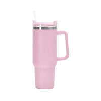 40oz Insulated Tumbler with Handle & Straw – Travel Coffee Cup, 1200ML