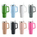 40oz Insulated Tumbler with Handle & Straw – Travel Coffee Cup, 1200ML